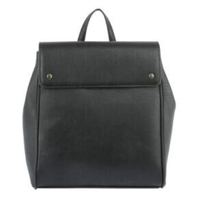 Le Miel Convertible Backpack and Crossbody Bag Faux Leather Black